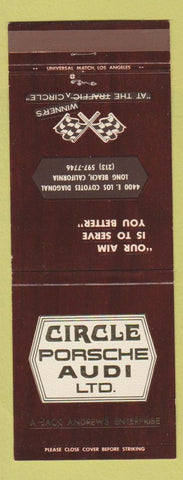 Matchbook Cover - Circle Porsche Audi Long Beach CA
