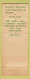Matchbook Cover - B&H Rental Tool Equipment Mountain View Campbell CA