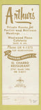 Matchbook Cover - Arthur's Abilene TX El Charro Restaurant WEAR