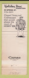 Matchbook Cover - King Henry VIII Holiday Inn Portland ME