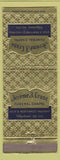 Matchbook Cover - Jerome J Crane Funeral Home
