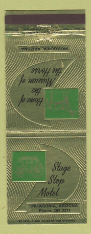 Matchbook Cover - Stage Stop Motel Patagonia AZ Museum of the Horse