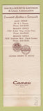 Matchbook Cover - Sacramento Savings and Loan CA