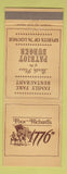 Matchbook Cover - Poor Richard's 1776 Restaurant Stamford CT
