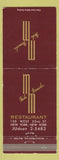Matchbook Cover - Mike Manuche Restaurant New York City