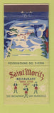 Matchbook Cover - Saint Moritz Restaurant San Francisco CA 30 Stick