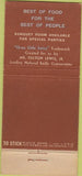 Matchbook Cover - Saint Moritz Restaurant San Francisco CA 30 Stick