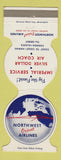 Matchbook Cover - Northwest Orient Airlines WEAR Jewelite