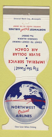 Matchbook Cover - Northwest Orient Airlines WEAR Jewelite