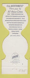 Matchbook Cover - Northwest Orient Airlines WEAR Jewelite