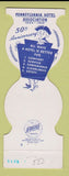 Matchbook Cover - Pennsylvania Hotel Association 1954