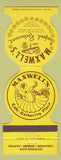 Matchbook Cover - Maxwell's Seafood Restaurant Beverly Hills Encino CA