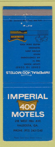 Matchbook Cover - Imperial 500 Motel Valdosta GA WEAR
