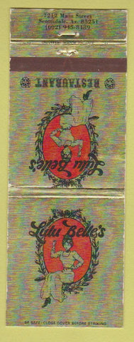 Matchbook Cover - Lulu Belle's Restaurant Scottadale AZ girlie WEAR