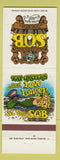 Matchbook Cover - Shrimp Oysters & Beerhaus SOB Little Rock AR mermaid girlie
