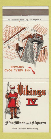 Matchbook Cover - Vikings IV Solvang CA Restaurant