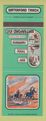 Matchbook Cover - Waterford Track Inn Chester WV Horse Racing