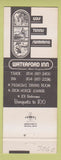 Matchbook Cover - Waterford Track Inn Chester WV Horse Racing