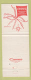 Matchbook Cover - Chin's Polynesian Restaurant girlie Monroeville PA