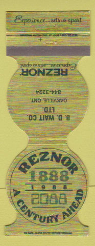 Matchbook Cover - Reznor BD Wait Oakville ON 1988