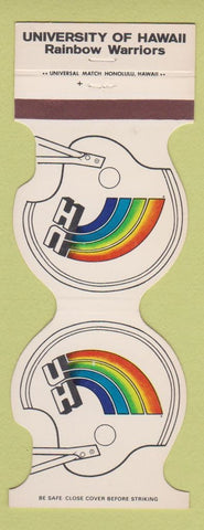 Matchbook Cover - University of Hawaii Football Rainbows 1984 Liberty Bank