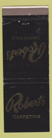 Matchbook Cover - Robert's Carpeting Springdale PA WEAR