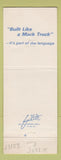 Matchbook Cover - Mack Trucks 75th Harrisonburg VA