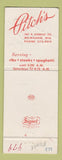 Matchbook Cover - Pitch's Restaurant Milwaukee WI