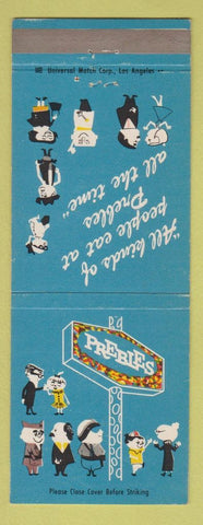 Matchbook Cover - Prebles Restaurant Alhambra South Pasadena West Covina CA