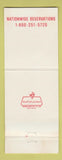 Matchbook Cover - Piedmont Airlines Denver Colorado WEAR skiing