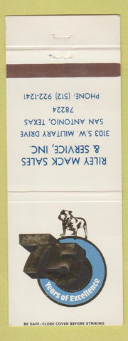 Matchbook Cover - Mack Trucks 75th San Antonio TX