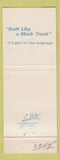 Matchbook Cover - Mack Trucks 75th San Antonio TX