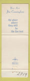 Matchbook Cover - Camelot Inn Allen Park MI