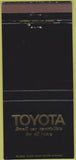Matchbook Cover - Gale Toyota Enfield CT 30 Strike WEAR