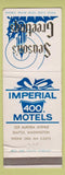 Matchbook Cover - Imperial 400 Motel Seattle WA Christmas WEAR
