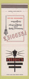 Matchbook Cover - Freddie's Steak House Fern Park LA