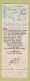 Matchbook Cover - Treasure Cay Inn Golf Club Abaco Island Bahamas WORN