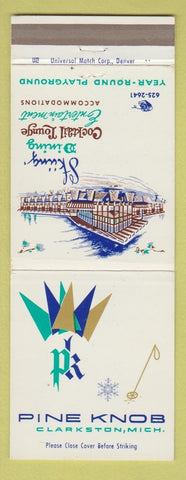 Matchbook Cover - Pine Knob Clarkston MI resort