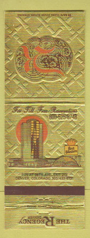 Matchbook Cover - The Regency Hotel Denver Colorado