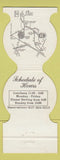 Matchbook Cover - Benjamin's Restaurant Taunton MA WEAR