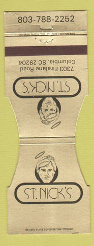Matchbook Cover - St Nick's Columbia SC