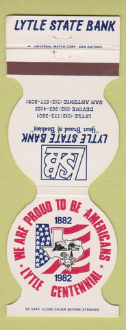 Matchbook Cover - Lytle State Bank Devine San Antonio TX 1982