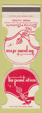 Matchbook Cover - Point After Restaurant North Hollywood CA football WEAR