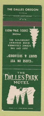 Matchbook Cover - Dalles Park Motel The Dalles OR