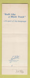 Matchbook Cover - Mack Trucks 75th Colton CA WEAR