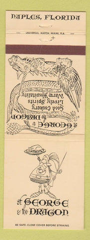 Matchbook Cover - George & The Dragon Naples FL