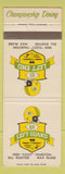 Matchbook Cover Fuzzy Thurston Max McGee Green Bay Packers Football Appleton WI