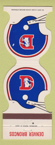 Matchbook Cover - Denver Broncos Football 1981 ICX