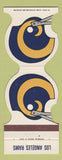 Matchbook Cover - Los Angeles Rams Football 1980 Pro Graphics Santa Ana CA