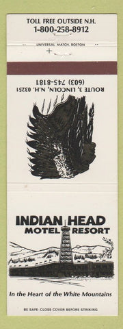 Matchbook Cover - Indian Head Motel Resort Lincoln NH